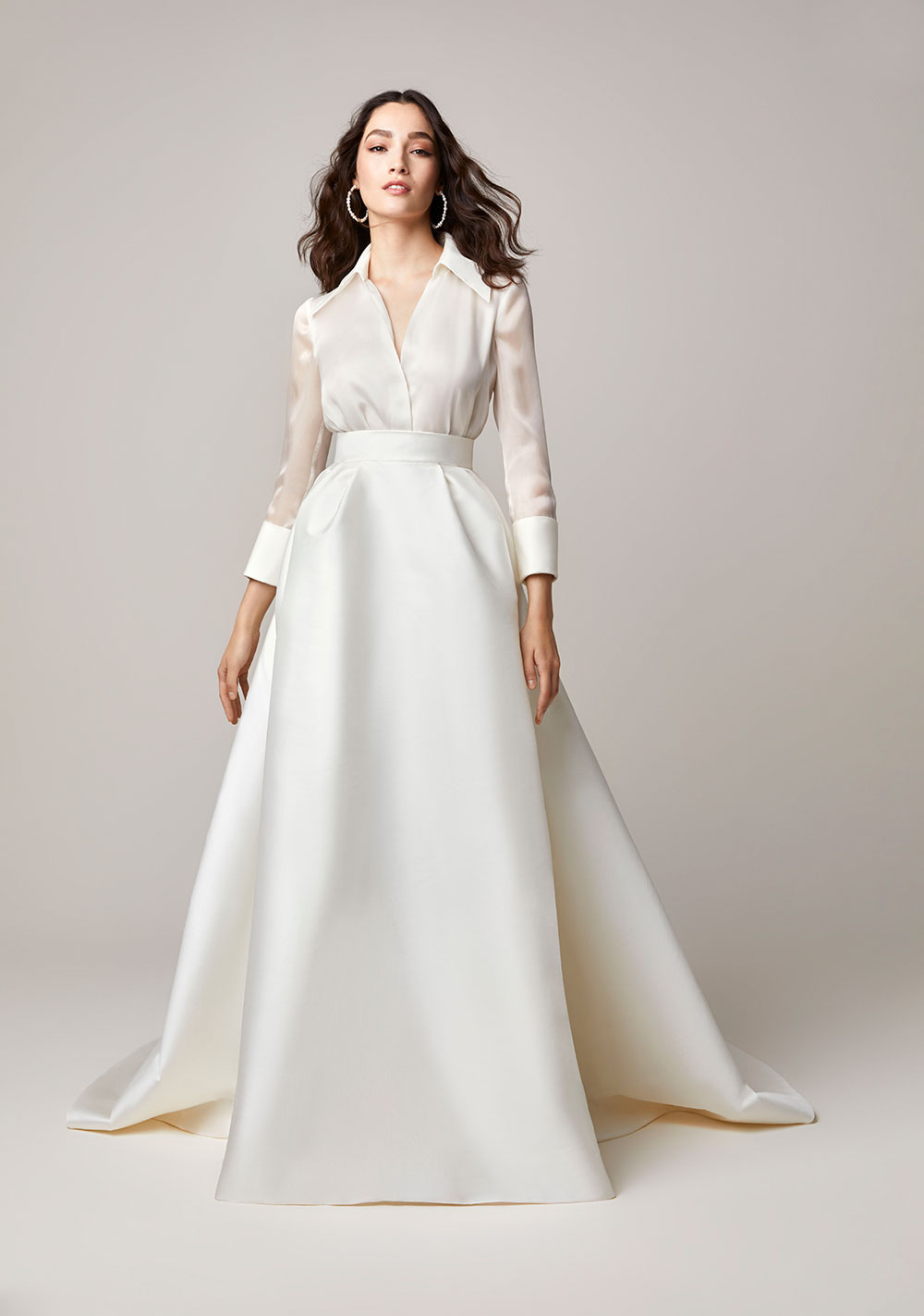 shirt style wedding dresses