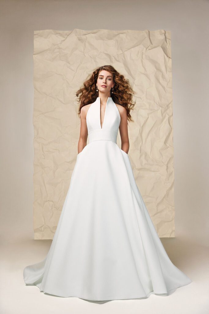 Jesus Peiro 2410 Wedding Dress with halter neck and pocketsMiss Bush