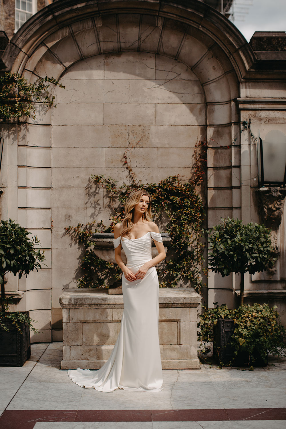 Suzanne Neville Degas Wedding Dress at Miss Bush bridal boutique in Surrey