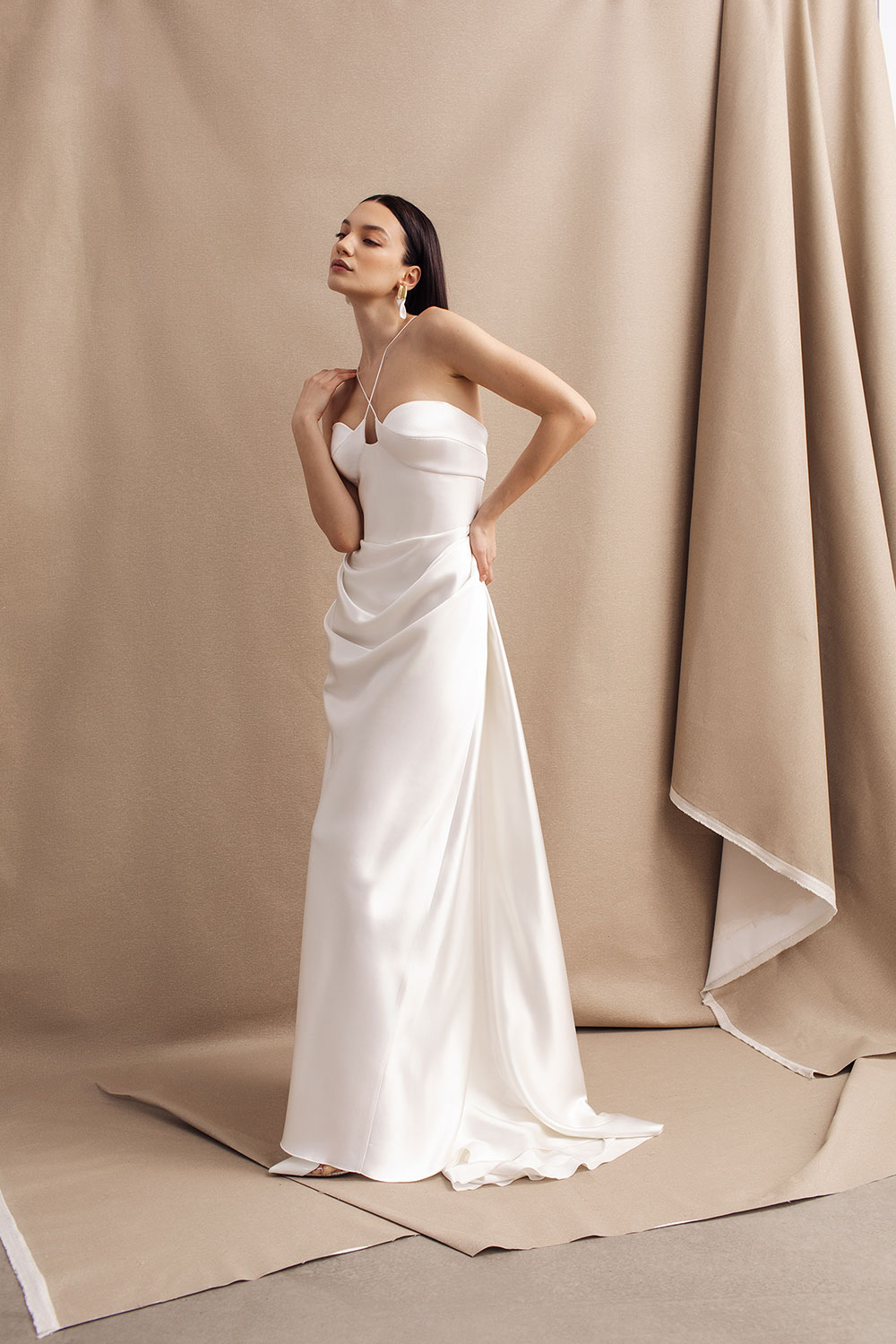 Leya halter wedding dress from Divine Atelier