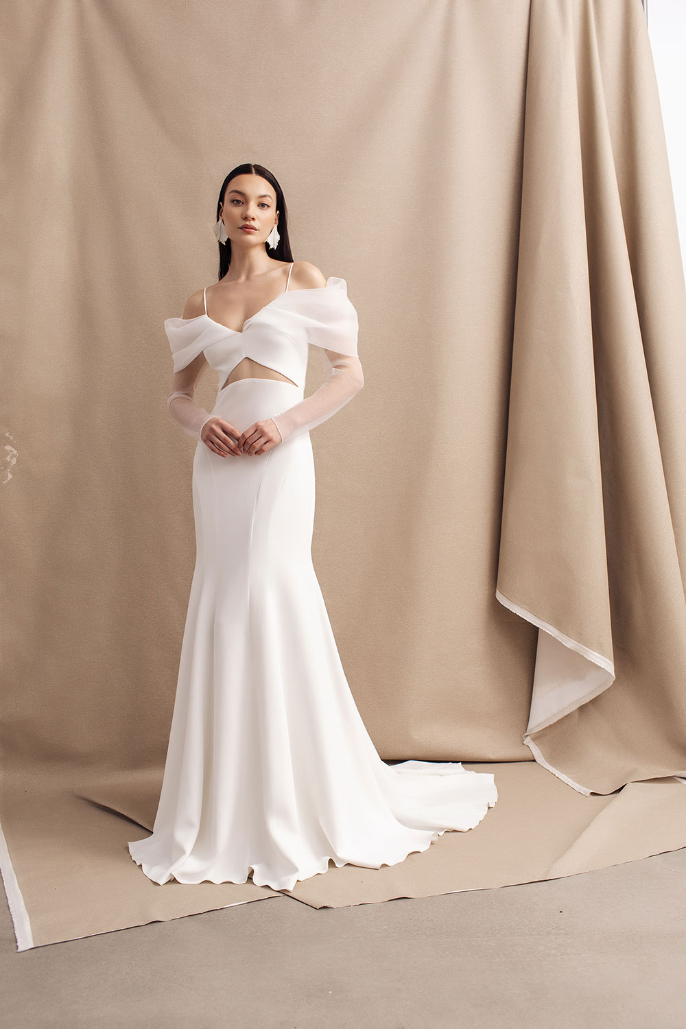 Divine Atelier Miller wedding dress with cut out panels at Miss ...