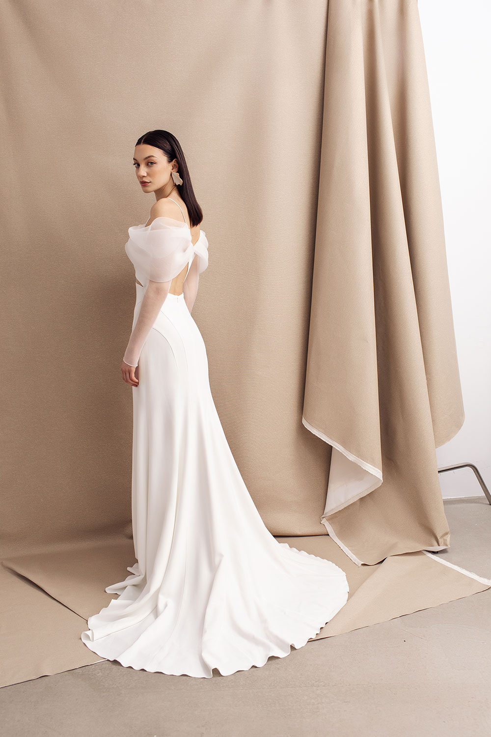 Miller off-the-shoulder cut out wedding dress from Divine Atelier