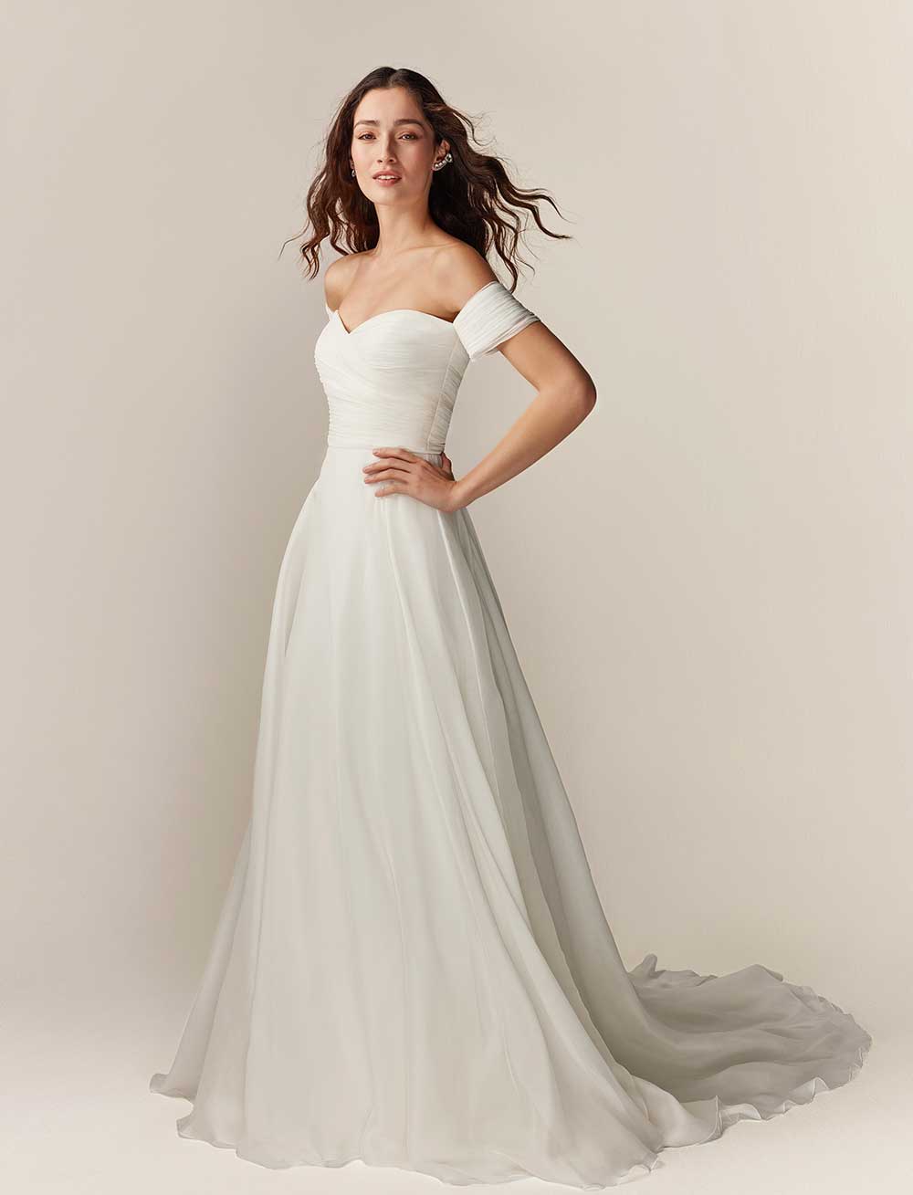 Jesus Peiro 2550 off the shoulder wedding dress