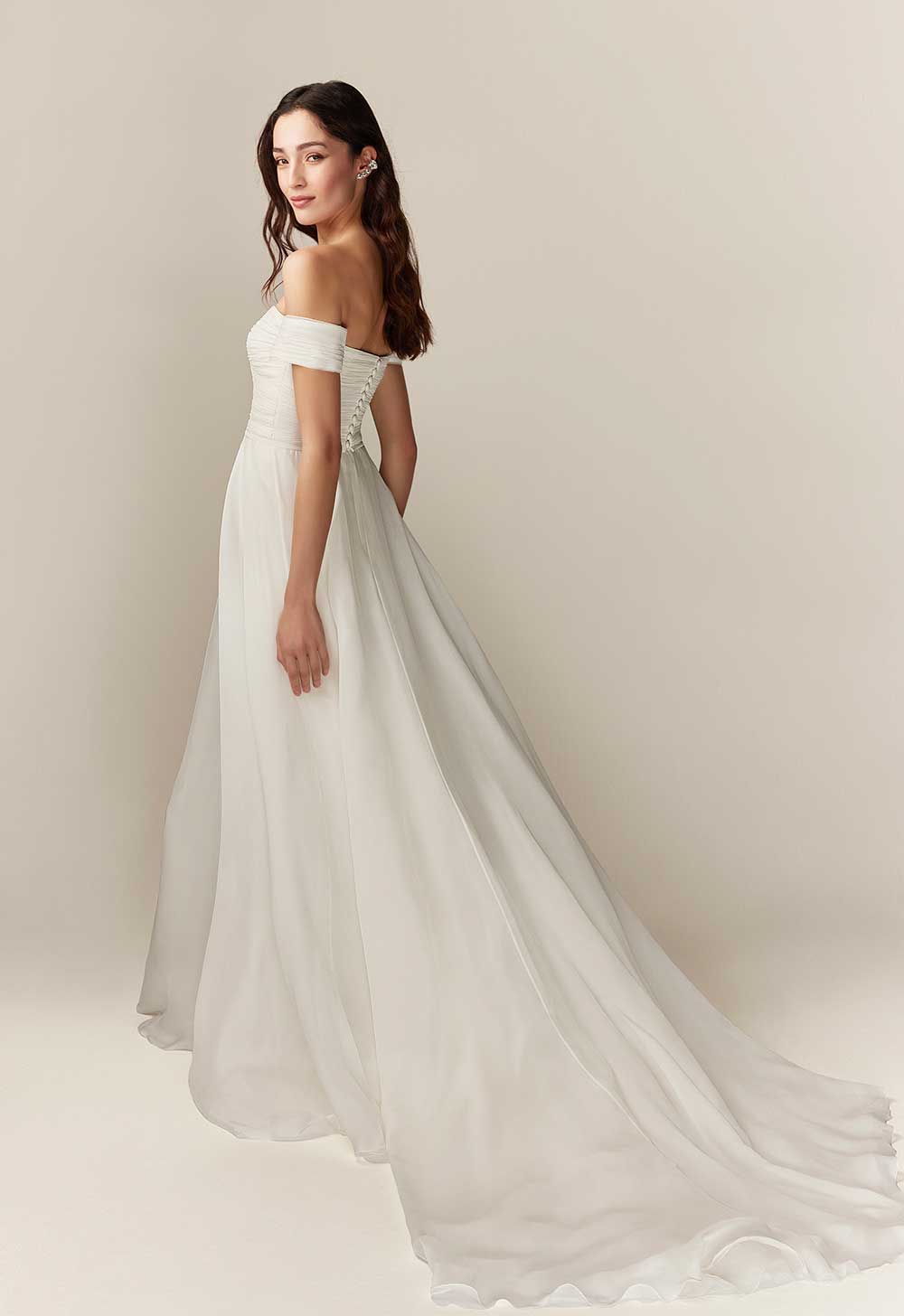 Jesus Peiro 2550 off the shoulder wedding dress