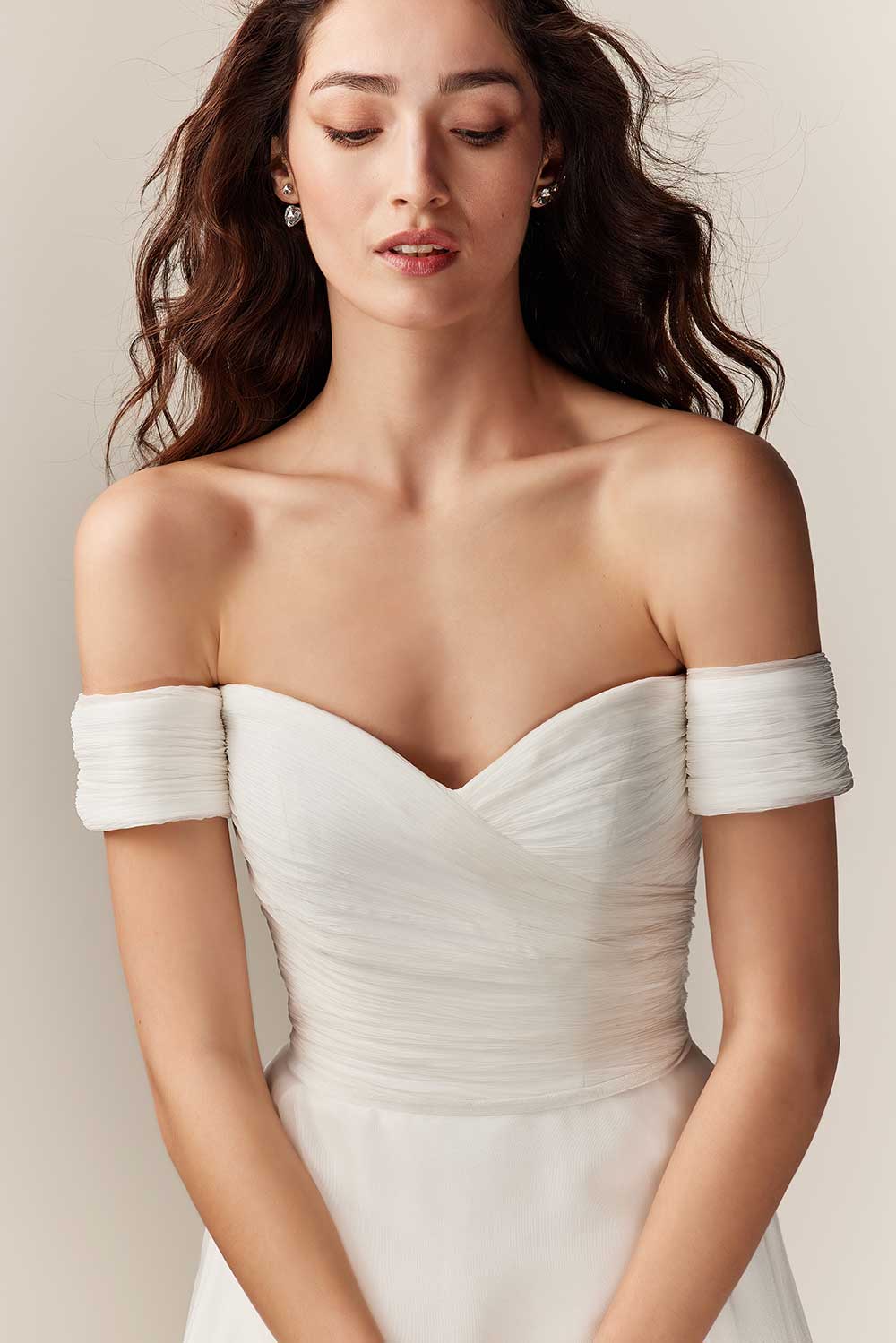 Jesus Peiro 2550 off the shoulder wedding dress