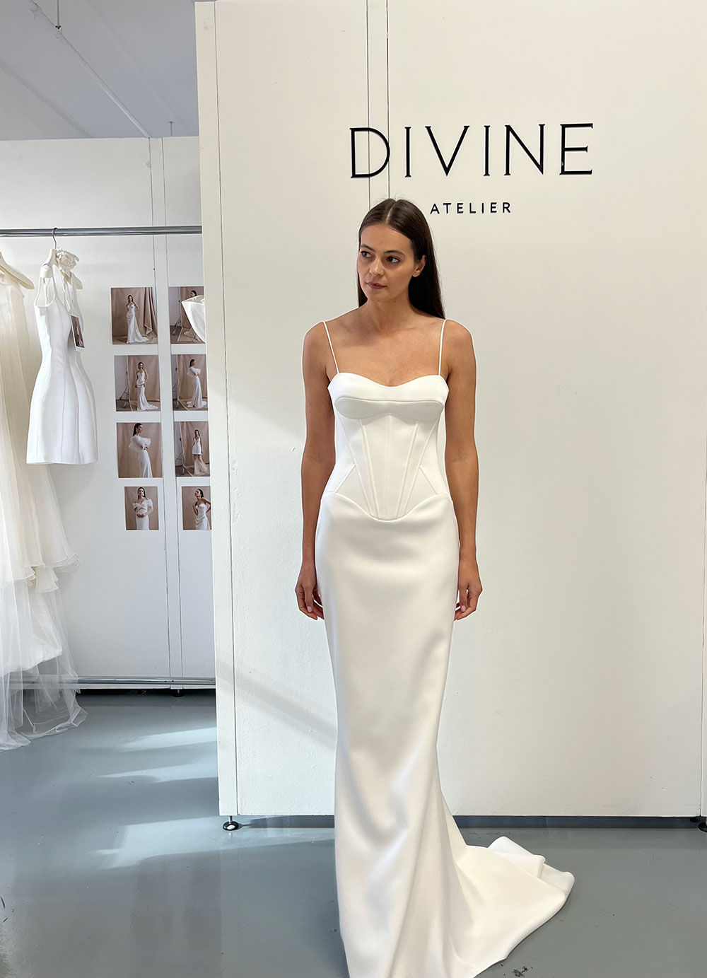 Summer drop waist corset wedding dress from Divine Atelier